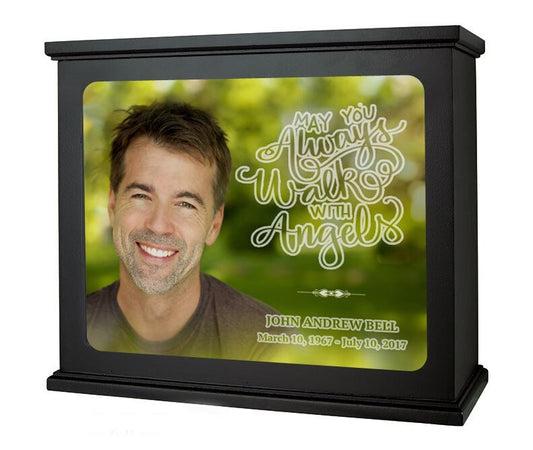 Lush Outdoors Photo Light Box Memorial - The Funeral Program Site