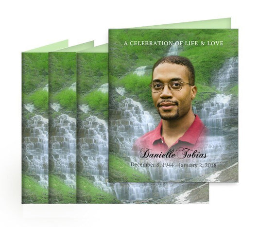 Majestic Memorial Cards Done For You Design & Print (Pack of 50) - The Funeral Program Site