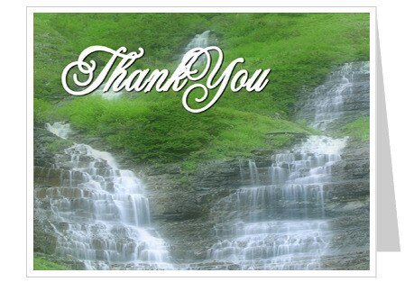 Majestic Thank You Card Template - The Funeral Program Site