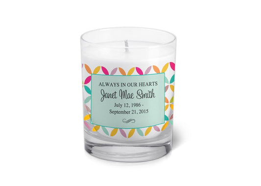 Mandy Personalized Votive Memorial Candle - The Funeral Program Site