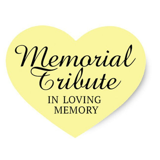 Memorial Tribute Share A Memory Remembrance Card (Pack of 25) - The Funeral Program Site