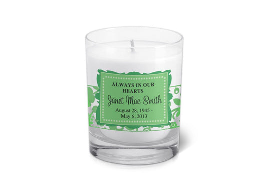 Mia Amore Personalized Votive Memorial Candle - The Funeral Program Site