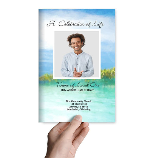MidSummer Online Funeral Program Template - The Funeral Program Site