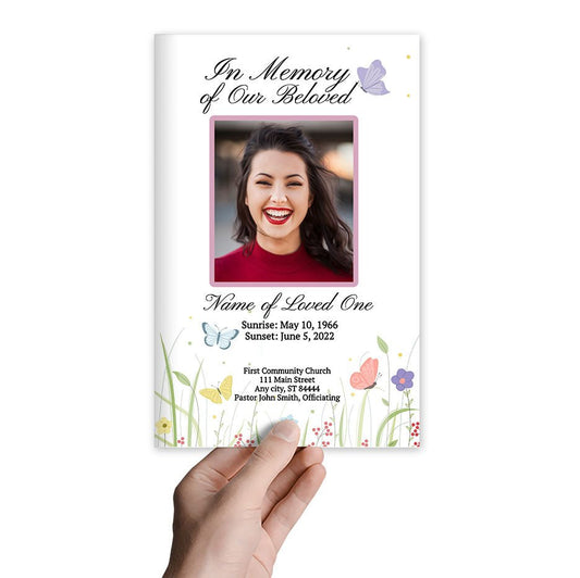 Monarch Online Funeral Program Template - The Funeral Program Site