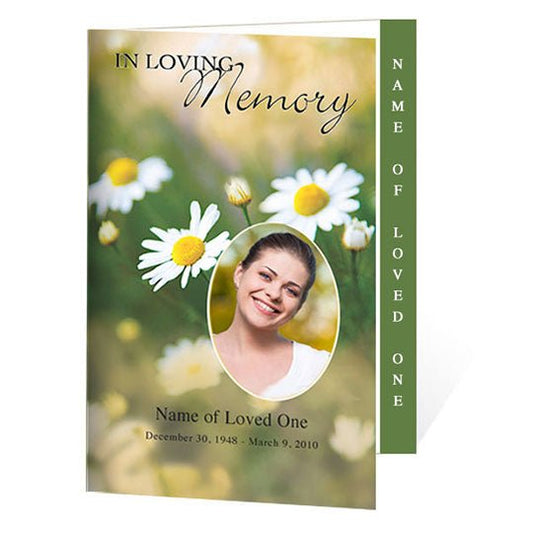 Morning 4 - Sided Graduated Funeral Program Template - The Funeral Program Site