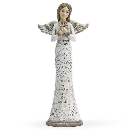 Mother In Loving Memory Angel Figurine - The Funeral Program Site