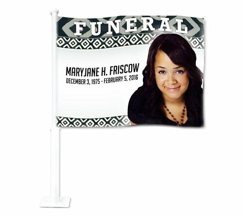 Nigeria Funeral Car Flag and Pole - The Funeral Program Site