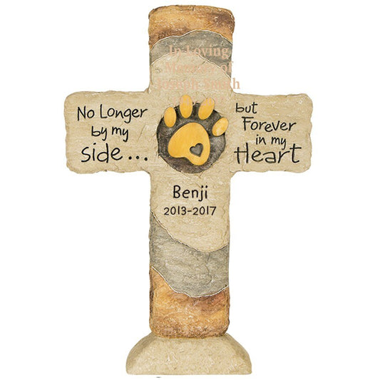 No Longer By My Side Memorial Cross - The Funeral Program Site