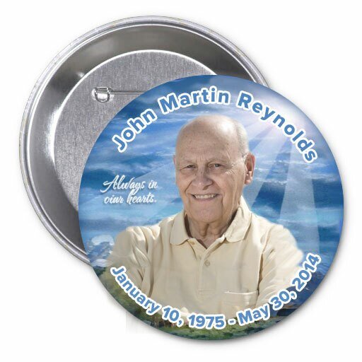 Outdoor Memorial Button Pin (Pack of 10) - The Funeral Program Site