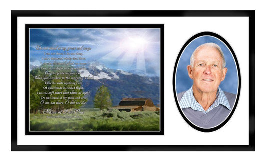 Outdoor Memorial Frame Plaque Keepsake - The Funeral Program Site