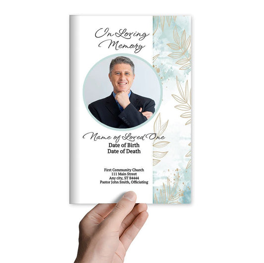 Pastels Online Funeral Program Template - The Funeral Program Site