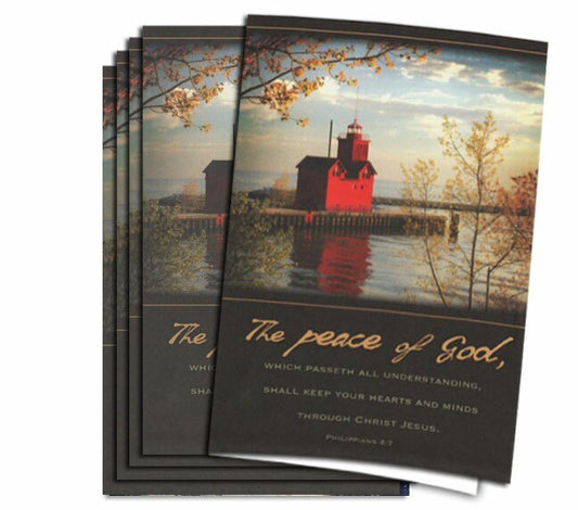 Peace of God Funeral Program Paper (Pack of 25) - The Funeral Program Site