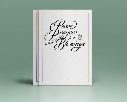 Peace Prayers Blessings Word Art - The Funeral Program Site