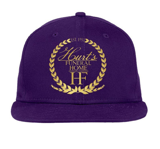Personalized Funeral Home Logo Flat Bill Baseball Cap - The Funeral Program Site