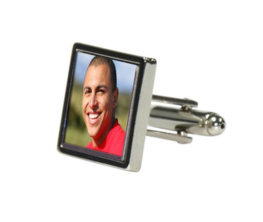 Personalized In Loving Memory Square Men's Shirt Cufflink - The Funeral Program Site