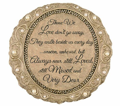 Personalized Those We Love Memorial Garden Stepping Stone - The Funeral Program Site