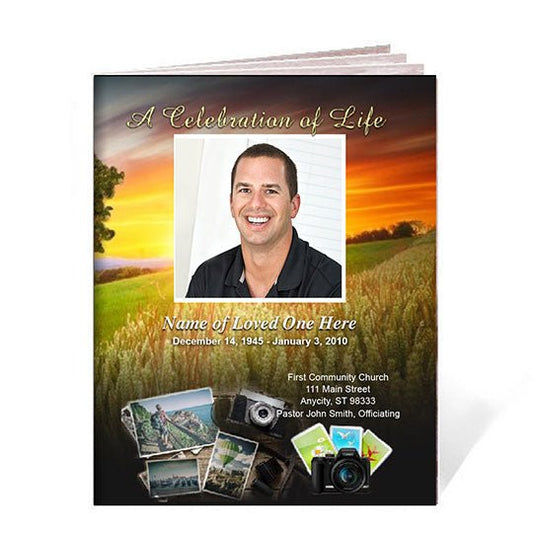 Photography Funeral Booklet Template - The Funeral Program Site