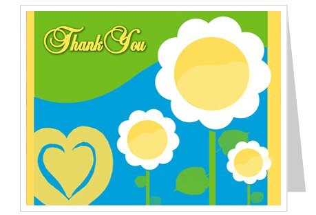Playful Thank You Card Template - The Funeral Program Site