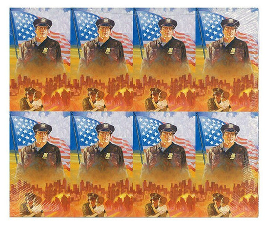 Policeman Officer Funeral Prayer Card Paper (Pack of 24) - The Funeral Program Site