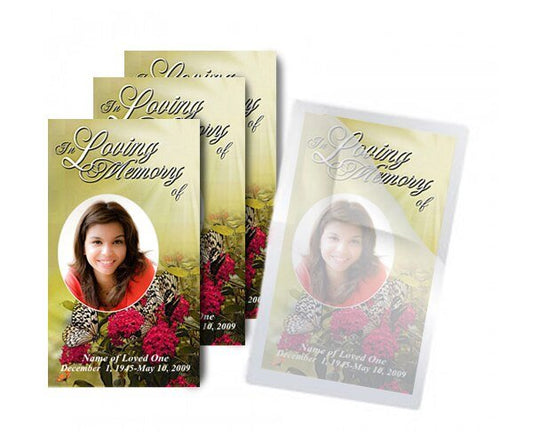 Prayer Card Laminating Pouches (Pack of 25) - The Funeral Program Site