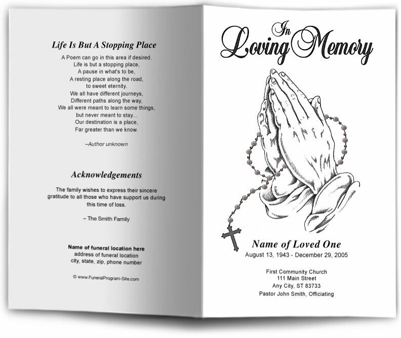 praying-hands-funeral-program-template-the-funeral-program-site for Free Printable Praying Hands Template Praying Hands Funeral Program Template - The Funeral Program Site for Free Printable Praying Hands Template