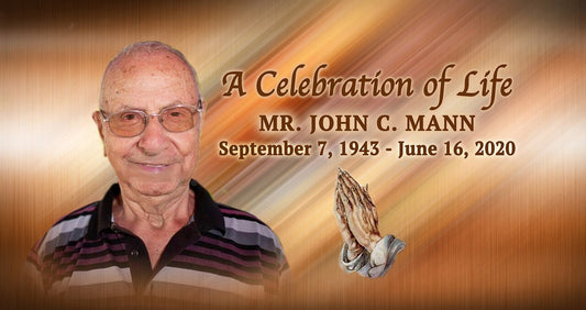 Praying Hands Personalized Casket Panel Insert - The Funeral Program Site