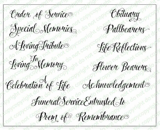 Prince Funeral Program Titles Pack of 12 - The Funeral Program Site