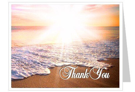 Radiance Thank You Card Template - The Funeral Program Site