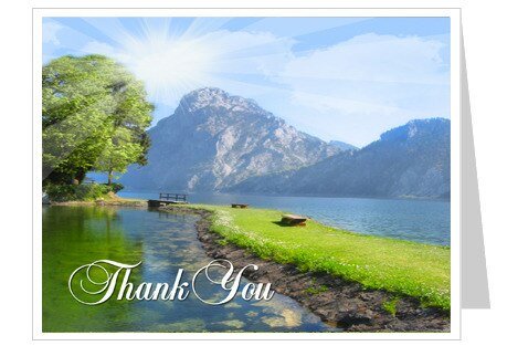 Reflection Thank You Card Template - The Funeral Program Site