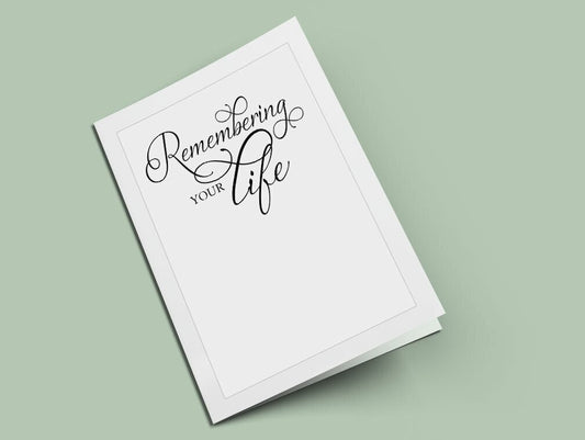 Remembering Your Life Program Title - The Funeral Program Site