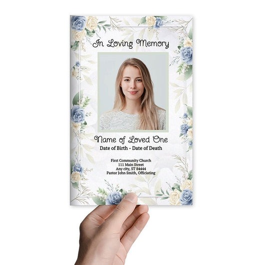 Rosarita Online Funeral Program Template - The Funeral Program Site