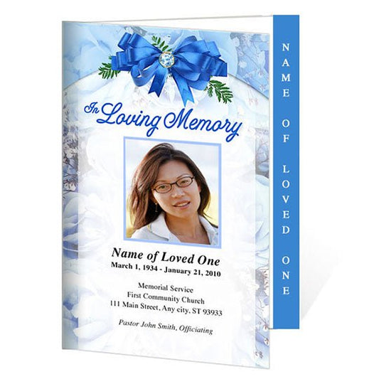 Royal 4 - Sided Graduated Funeral Program Template - The Funeral Program Site