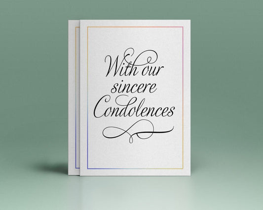 Sincere Condolences Word Art - The Funeral Program Site