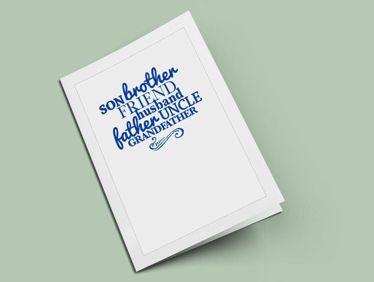 Son Brother Word Art Title - The Funeral Program Site