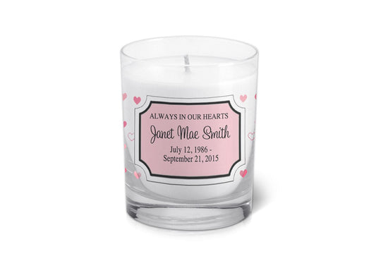 Sophia Personalized Votive Memorial Candle - The Funeral Program Site
