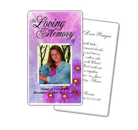 Sparkle Prayer Card Template.