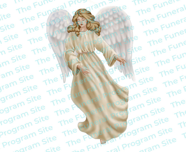 Spirit Angel Funeral Clip Art.