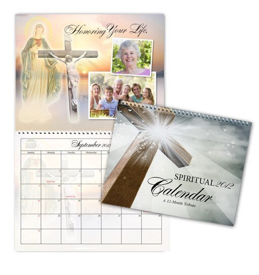 Spiritual Themed Memorial Calendar - The Funeral Program Site