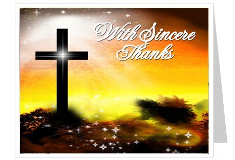 Splendor Thank You Card Template - The Funeral Program Site