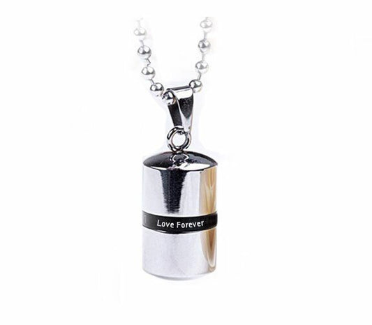 Stainless Steel Love Forever Urn Pendant Necklace - The Funeral Program Site