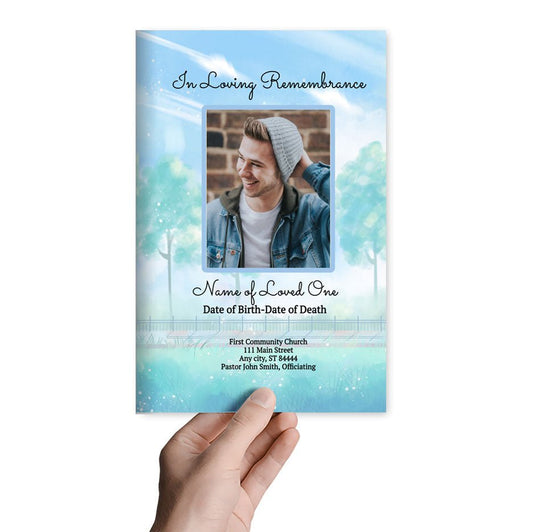 Summer Days Online Funeral Program Template - The Funeral Program Site