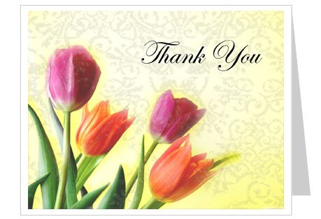 Sunny Thank You Card Template - The Funeral Program Site