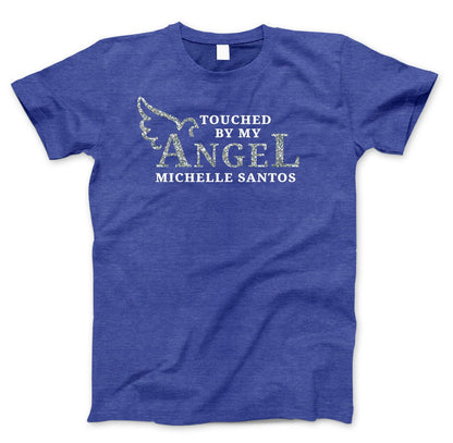 Touched By My Angel In Loving Memory T-Shirt (Ladies) - The Funeral Program Site