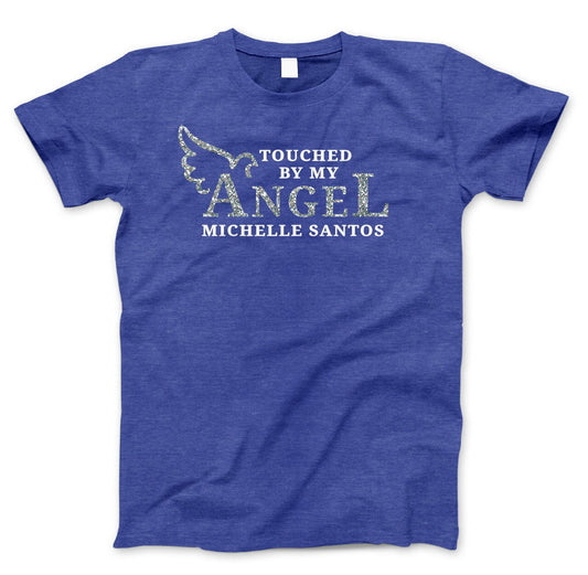 Touched By My Angel In Loving Memory T-Shirt (Ladies) - The Funeral Program Site