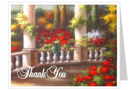 Tuscany Thank You Card Template - The Funeral Program Site