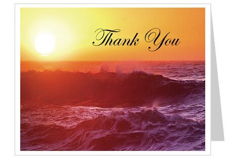Twilight Thank You Card Template - The Funeral Program Site