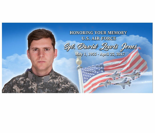 U.S. Air Force Casket Head Panel Insert - The Funeral Program Site