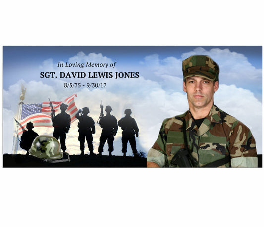 U.S. Army Casket Head Panel Insert - The Funeral Program Site