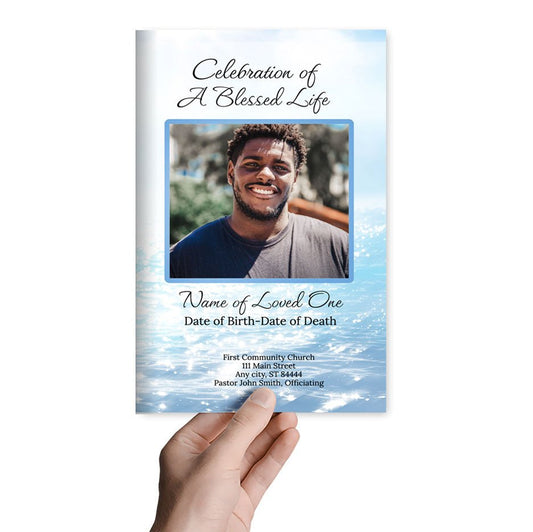 Waters Online Funeral Program Template - The Funeral Program Site