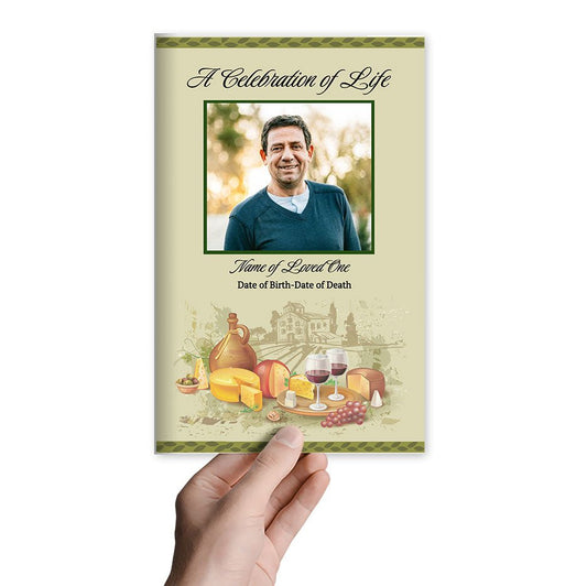 Winery Funeral Program Template (Easy Online Editor) - The Funeral Program Site